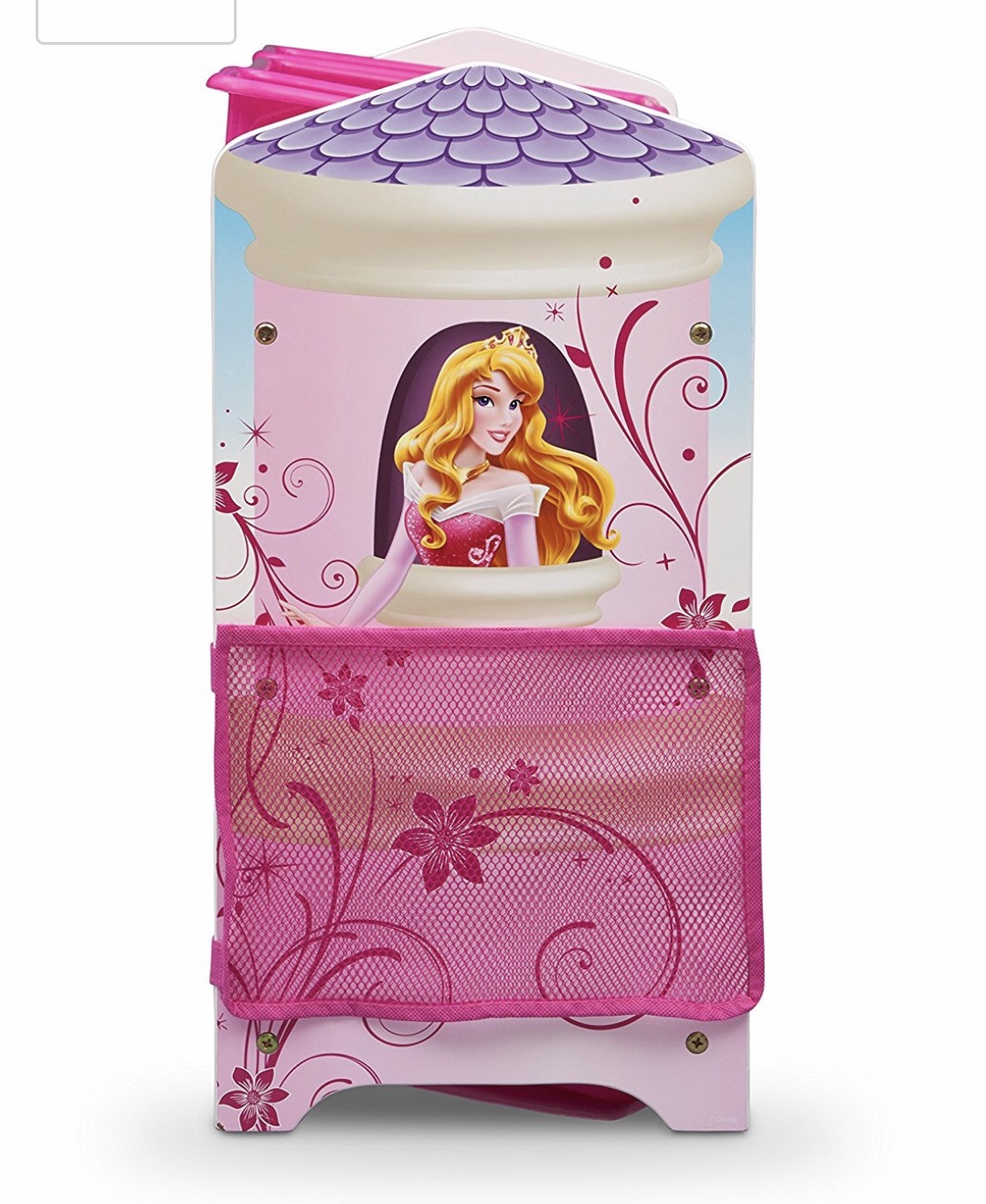 Delta Children Disney Princess Deluxe 9 Bin Plastic Organizer ชั้นเก็บของเด็กแบบกล่องพลาสติก 9 ช่อง หรูหรา ขนาดใหญ่ ลายเจ้าหญิงดิสนีย์ ลิขสิทธิ์แท้จากอเมริกา