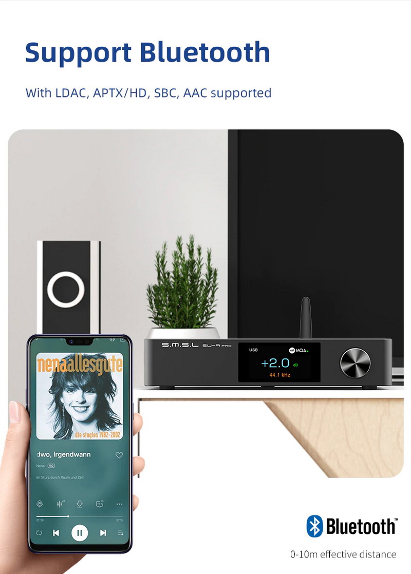 ขาย SMSL SU-9 PRO DAC ตั้งโต๊ะประสิทธิภาพสูง รองรับ MQA, LDAC, Hi-Res ประกันศูนย์ไทย