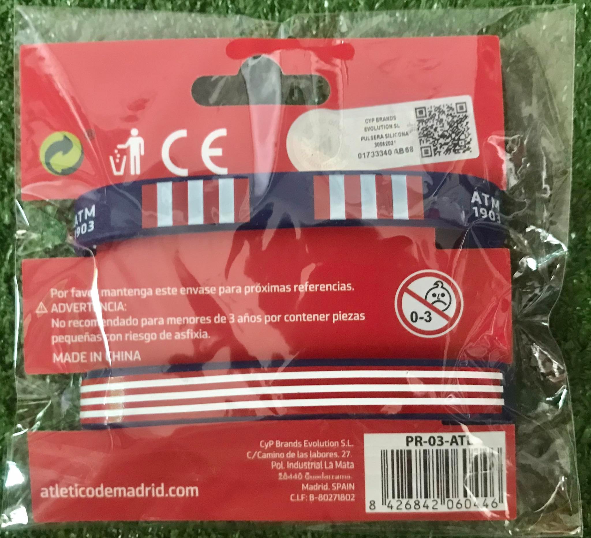 สายรัดข้อมือซิลิโคนฟุตบอล สโมสรแอตเลติโก มาดริด - Atletico de Madrid ใหม่ / ATLETICO MADRID Football Club Silicone Wristband - Atletico de Madrid NEW