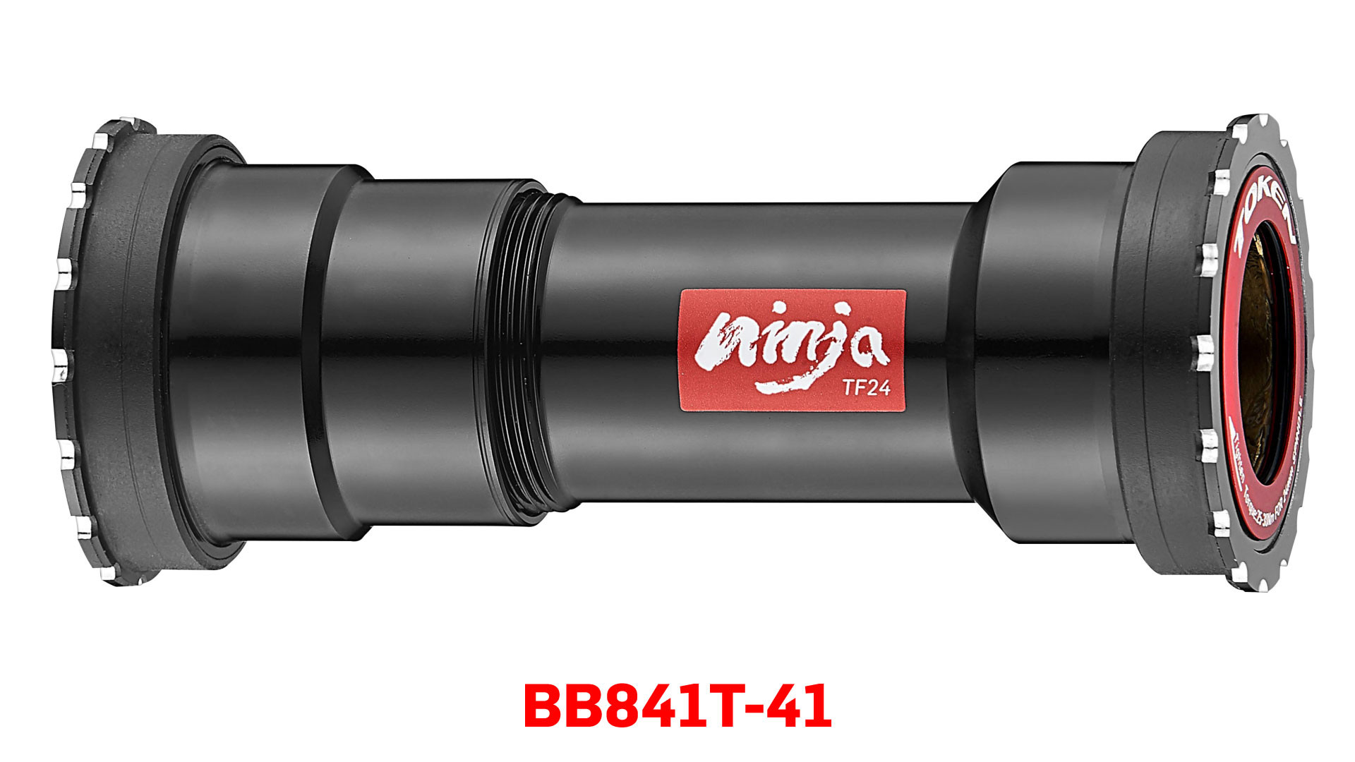 กะโหลก TOKEN BB841T-42A TBT, NINJA Zenith เฟรม CAAD BB30A จานชิมาโน่ 24มม. บ่าซ้ายขวา หนาไม่เท่ากัน, CERAMIC