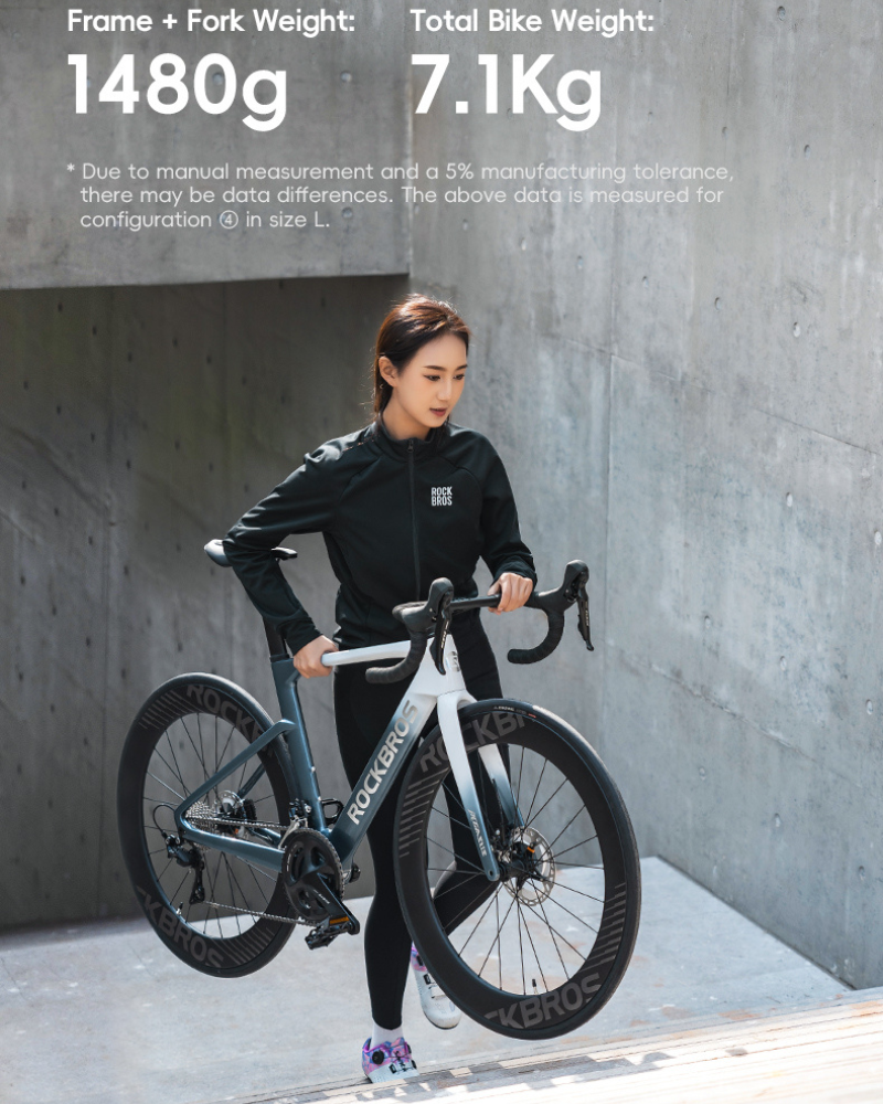 ROCKBROS PEGASUS R8020 จักรยานคาร์บอน 2025 | เกียร์ Shimano Ultegra 2×11 | น้ำหนัก 7.8 กก. | สีมินต์กรีน | ล้อคาร์บอน