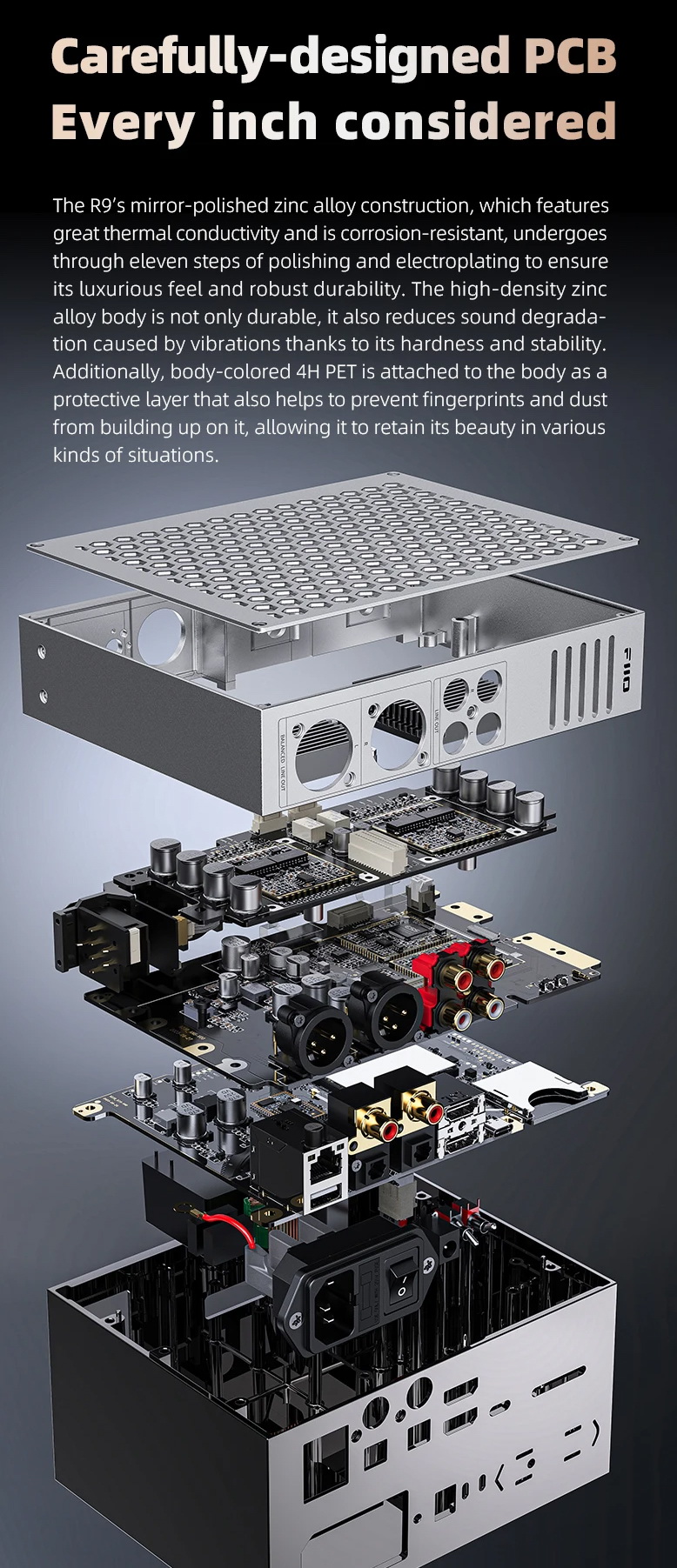 FiiO R9 เครื่องเล่นเพลงสตรีมมิ่งตั้งโต๊ะ DAP+DAC+AMP ครบจบในตัว รองรับ MQA, Roon Ready ประกันศูนย์ไทย