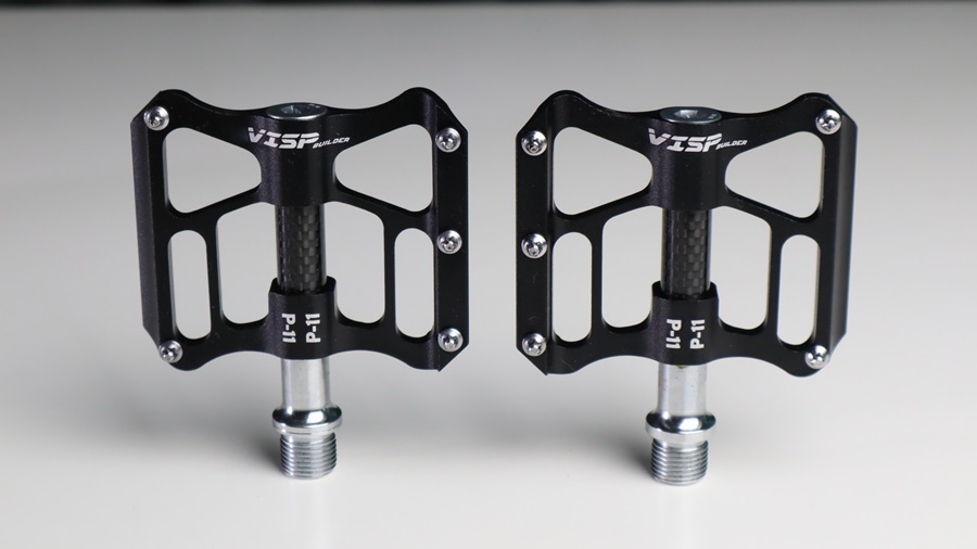 บันได้จักรยานครอบคาร์บอน VISP P-11 ALLOY PEDALS, DU-BEARING สีดำ เบา ลื่นสุดๆ