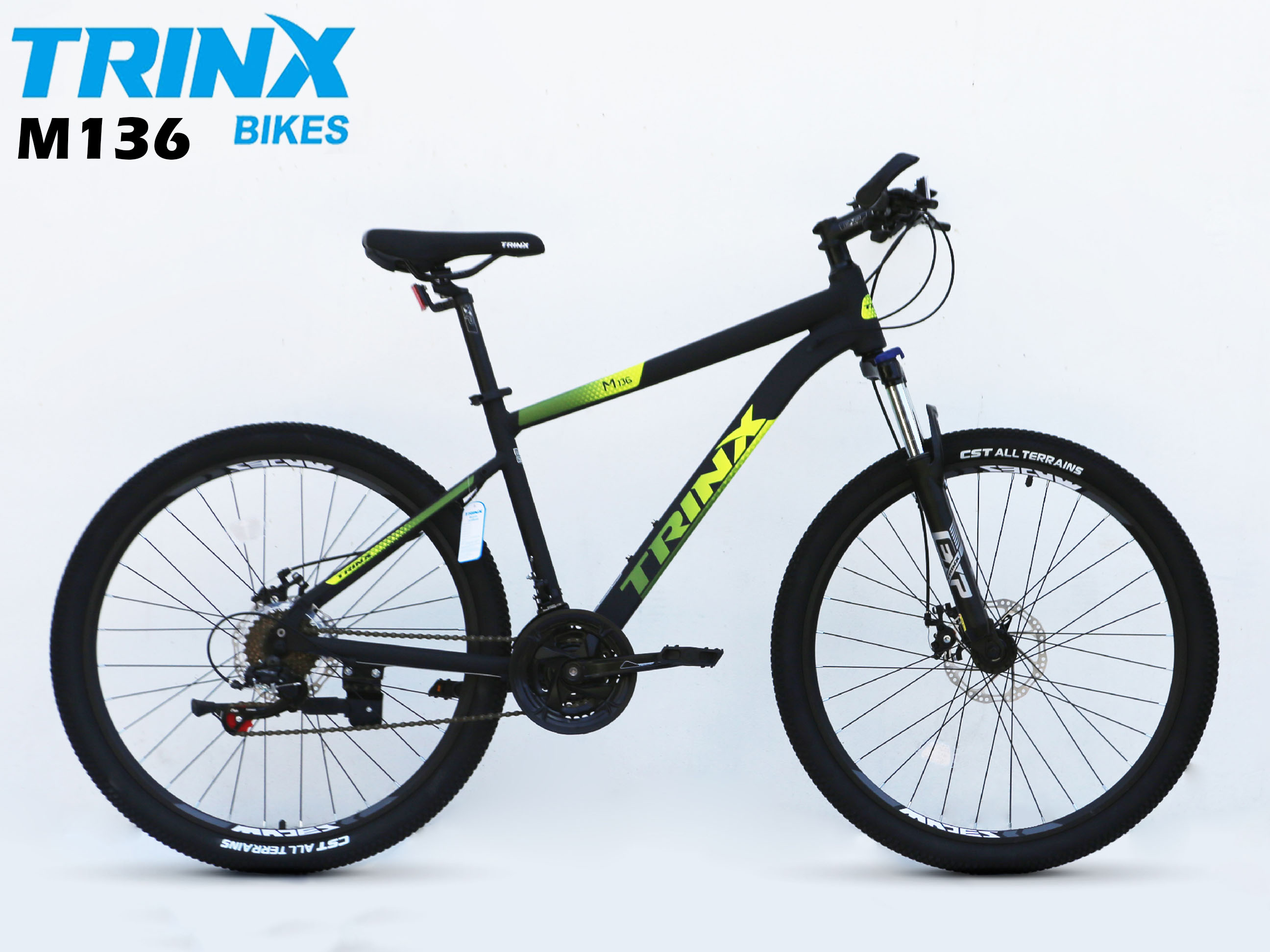 จักรยานเสือภูเขา TRINX M136 เฟรมอลู วงล้อ 26 นิ้ว เกียร์ 21 สปีด โช้คหน้า, TRINX MY2021