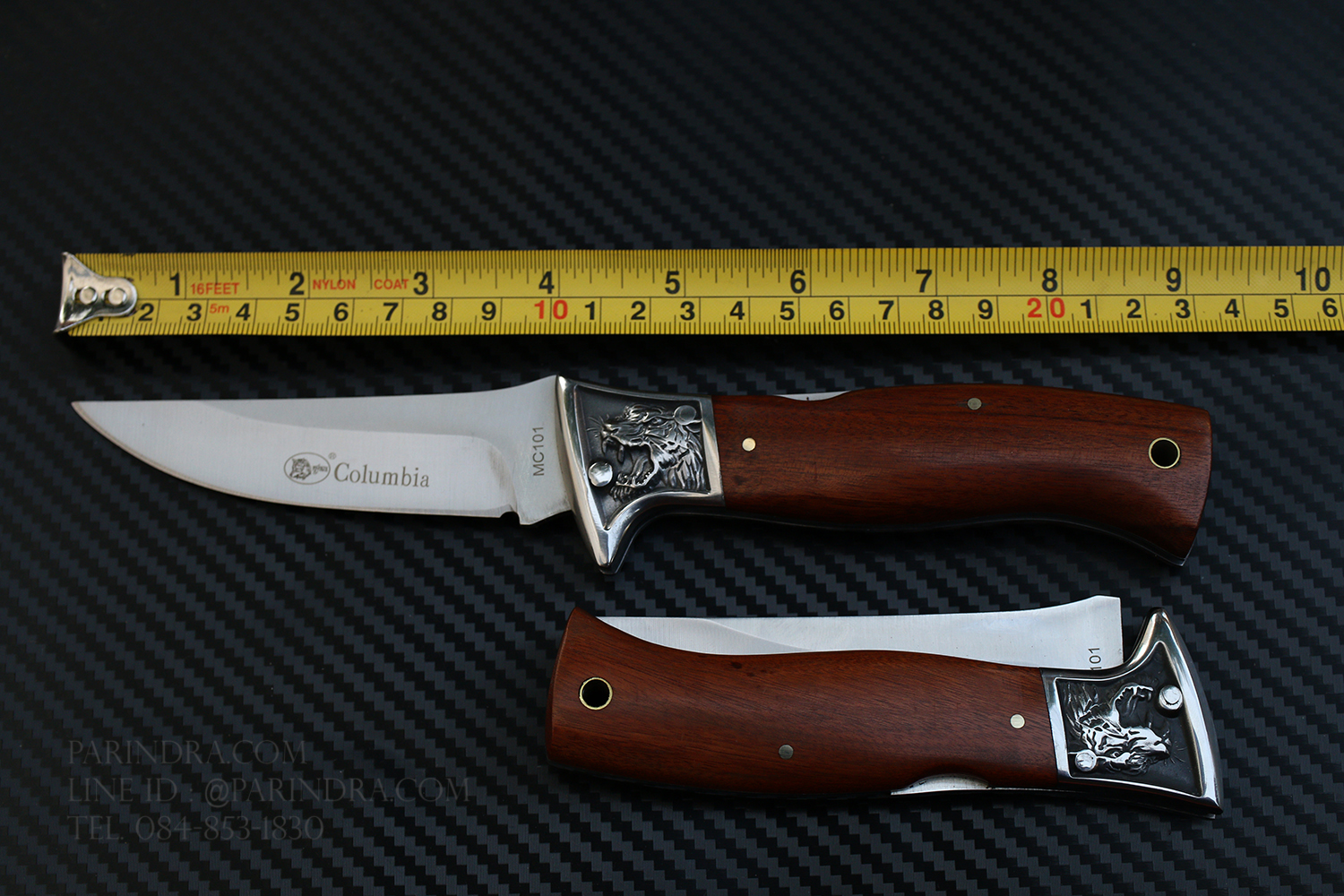 มีดพับ COLUMBIA MC101 รูปทรงสวย ด้ามไม้คลาสสิก