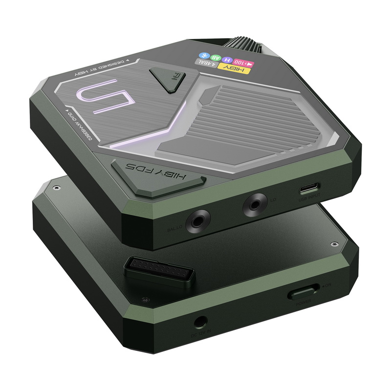 Hiby FD5 DAC/AMP ตั้งโต๊ะ Class A/AB ชิป AKM4493 x4 ในธีมไซเบอร์พังค์ รองรับ MQA ประกันศูนย์ไทย