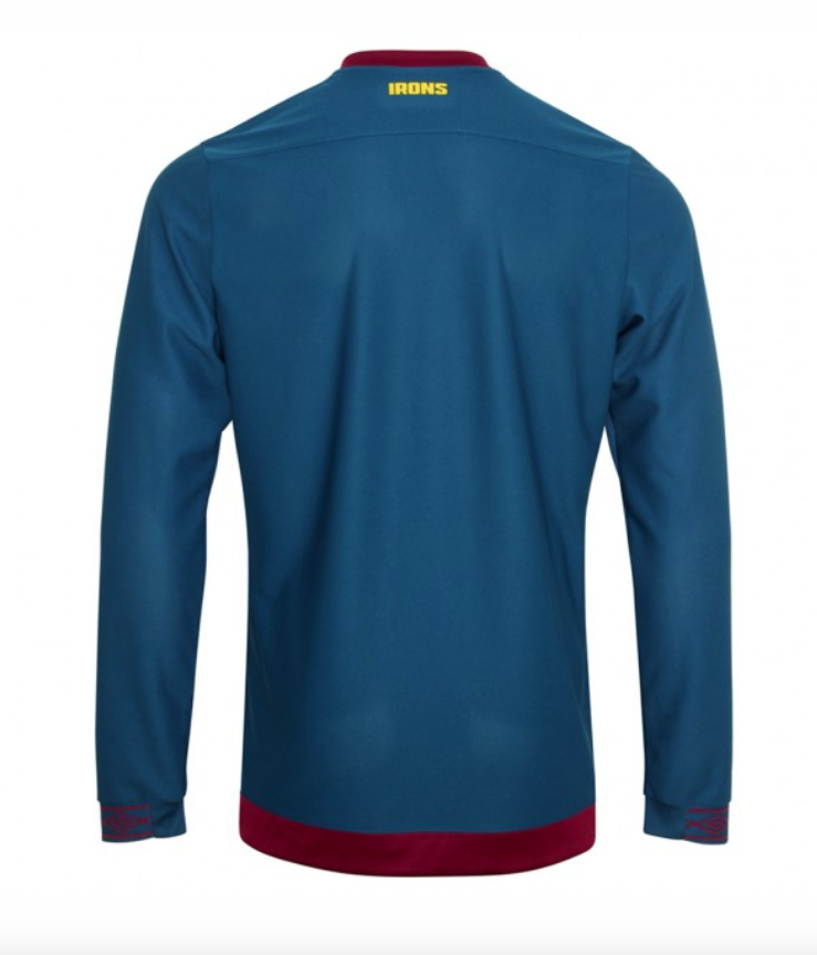 เสื้อเวสต์แฮม ยูไนเต็ด 2018 2019 ทีมเยือนแขนยาวของแท้