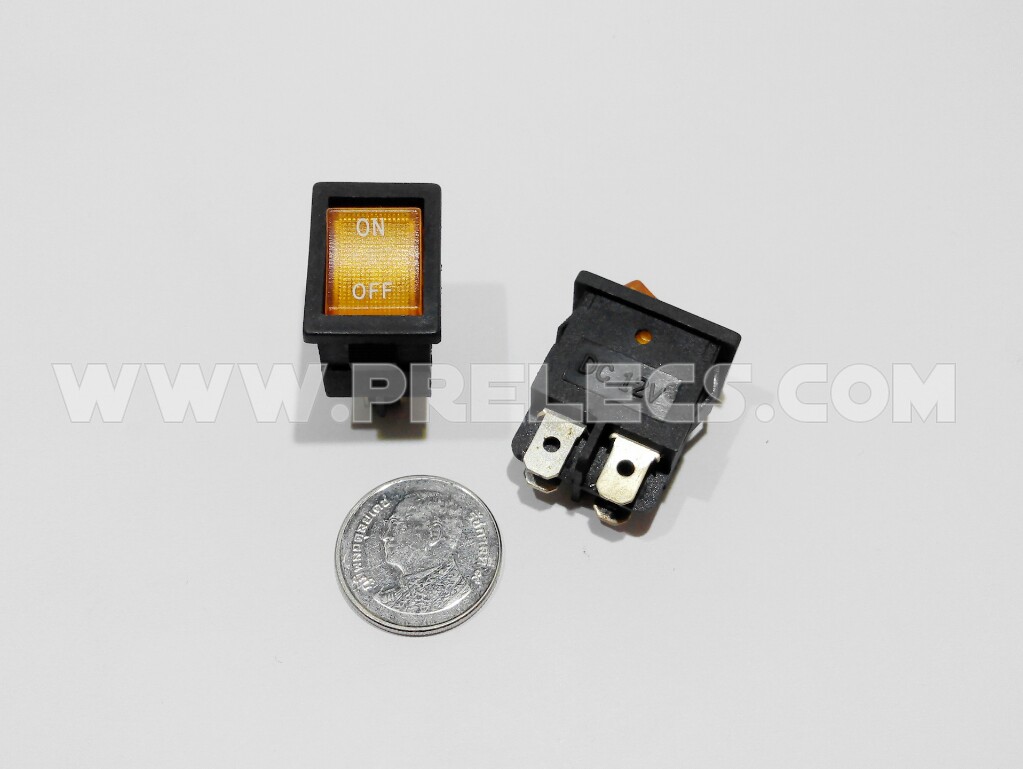 Rocker Switch 4ขา มีไฟ12V