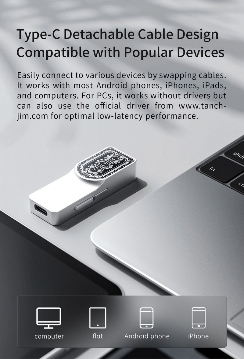 TANCHJIM Luna USB DAC/AMP พกพา ชิป DAC CS43198 x2 ประสิทธิภาพสูง ประกันศูนย์ไทย