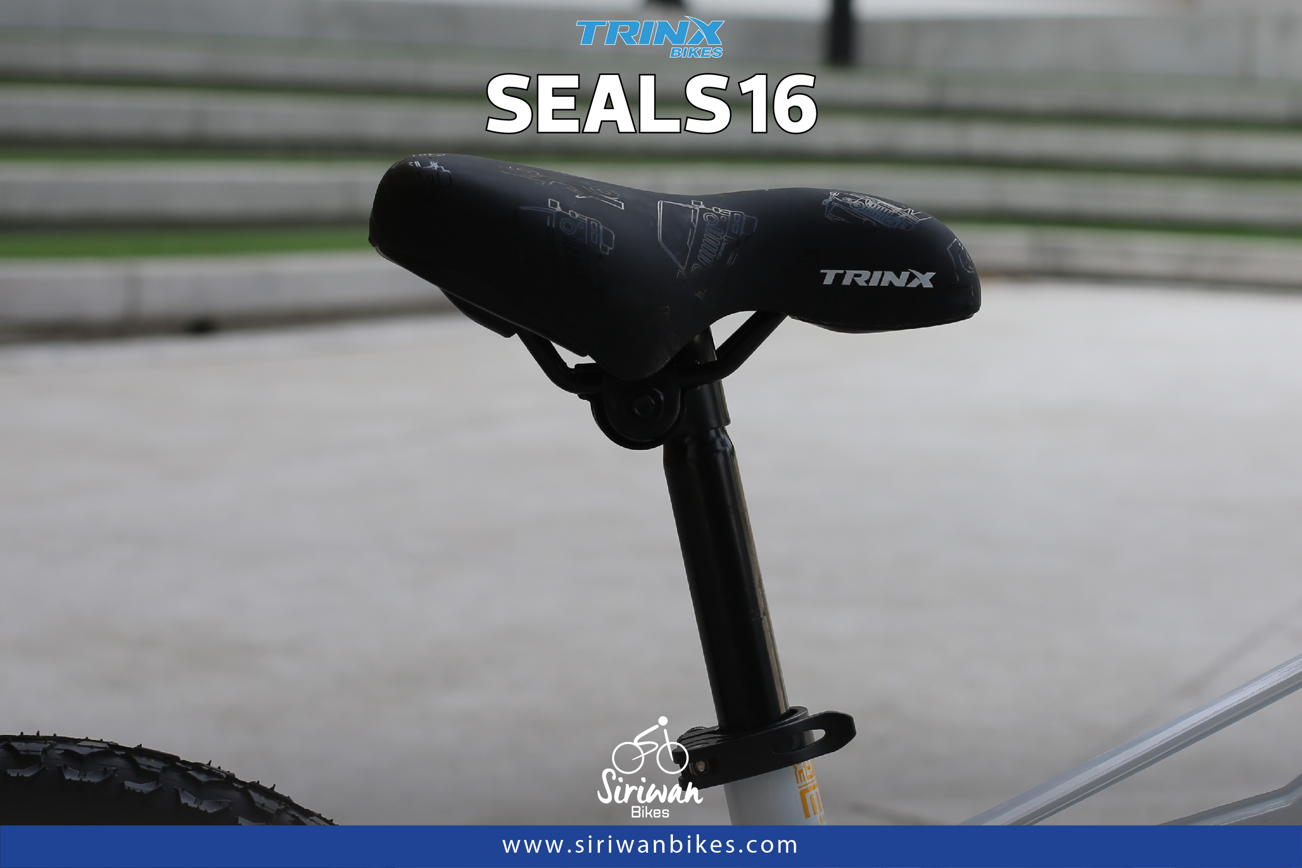 จักรยานเสือภูเขาเด็ก TRINX SEALS 16D เฟรมแมกนีเซียม (ดิสก์สาย) 16 นิ้ว 2023