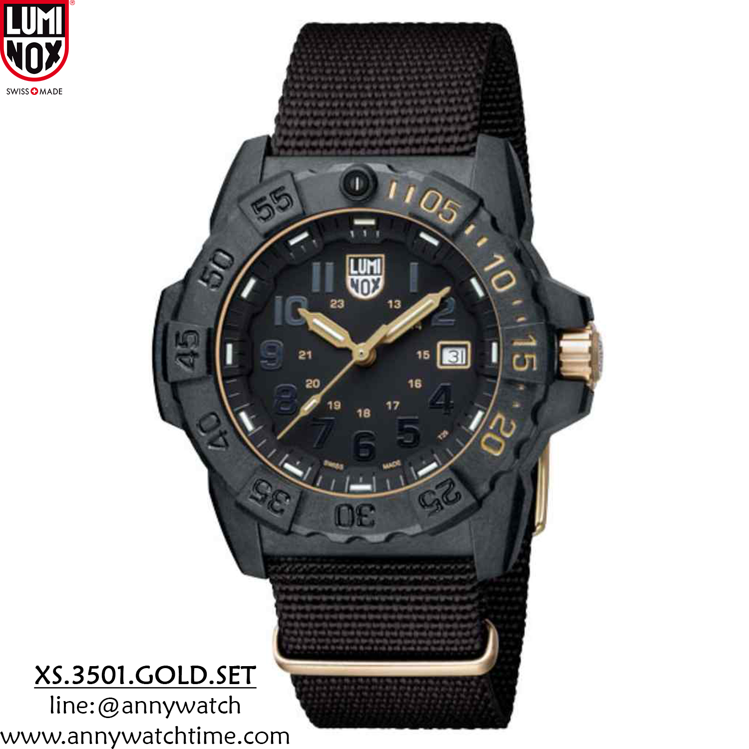 LUMINOX XS.3501.GOLD.SET