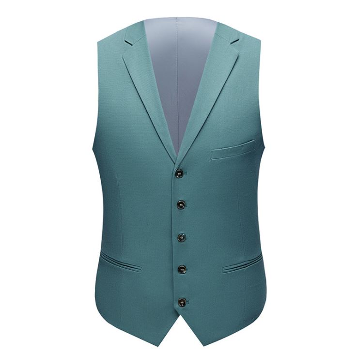 พร้อมเช่า เสื้อสูทชาย สีเขียวมิ้นต์เข้ม สีเขียวพาสเทล Dark Pastel Mint Green (พร้อมเสื้อกั๊ก)