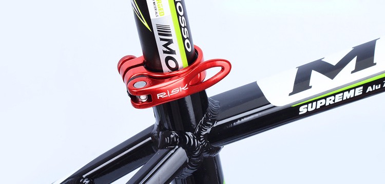 รัดหลักอาน RISK alloy Quick release seatPOST clamps 31.8,34.9mm. ,K92 แบบปลดเร็ว