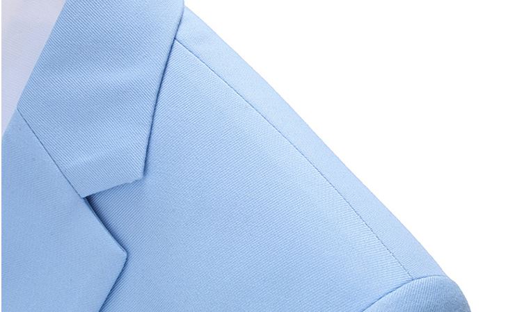 Pre-order ชุดสูทชาย สีฟ้า สไตล์เกาหลี พร้อมเสื้อกั๊ก