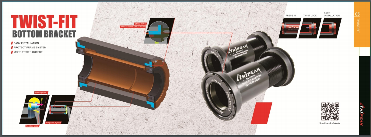 กะโหลก Tripeak BB30/BB30A/PF30/PF30A,TPBE002128