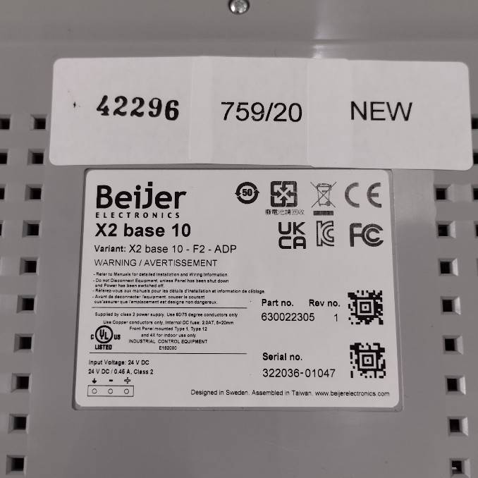 X2 base 10-F2 HMI " BEIJER "