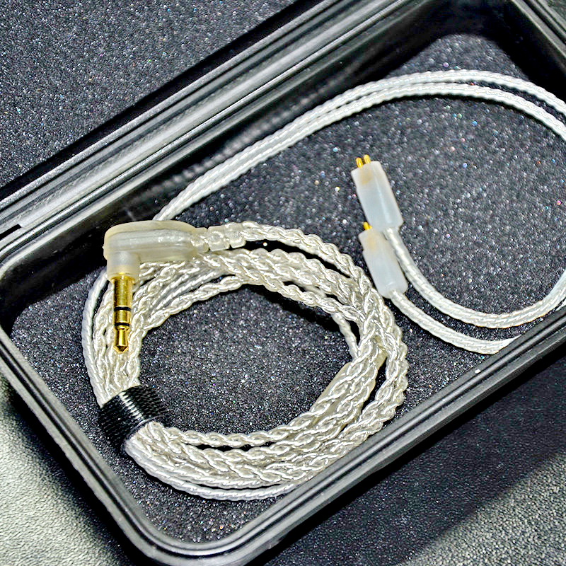 ขายสายเปลี่ยนหูฟัง KZ ZS3 / ZST / ED12 สายทองแดงชุบเงินถัก