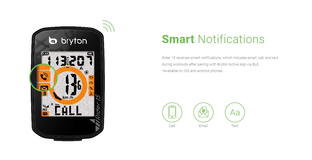 ไมล์ Bryton Rider 15 Bicycle computer ไมล์จักรยานสุดคุ้มจาก BRYTON