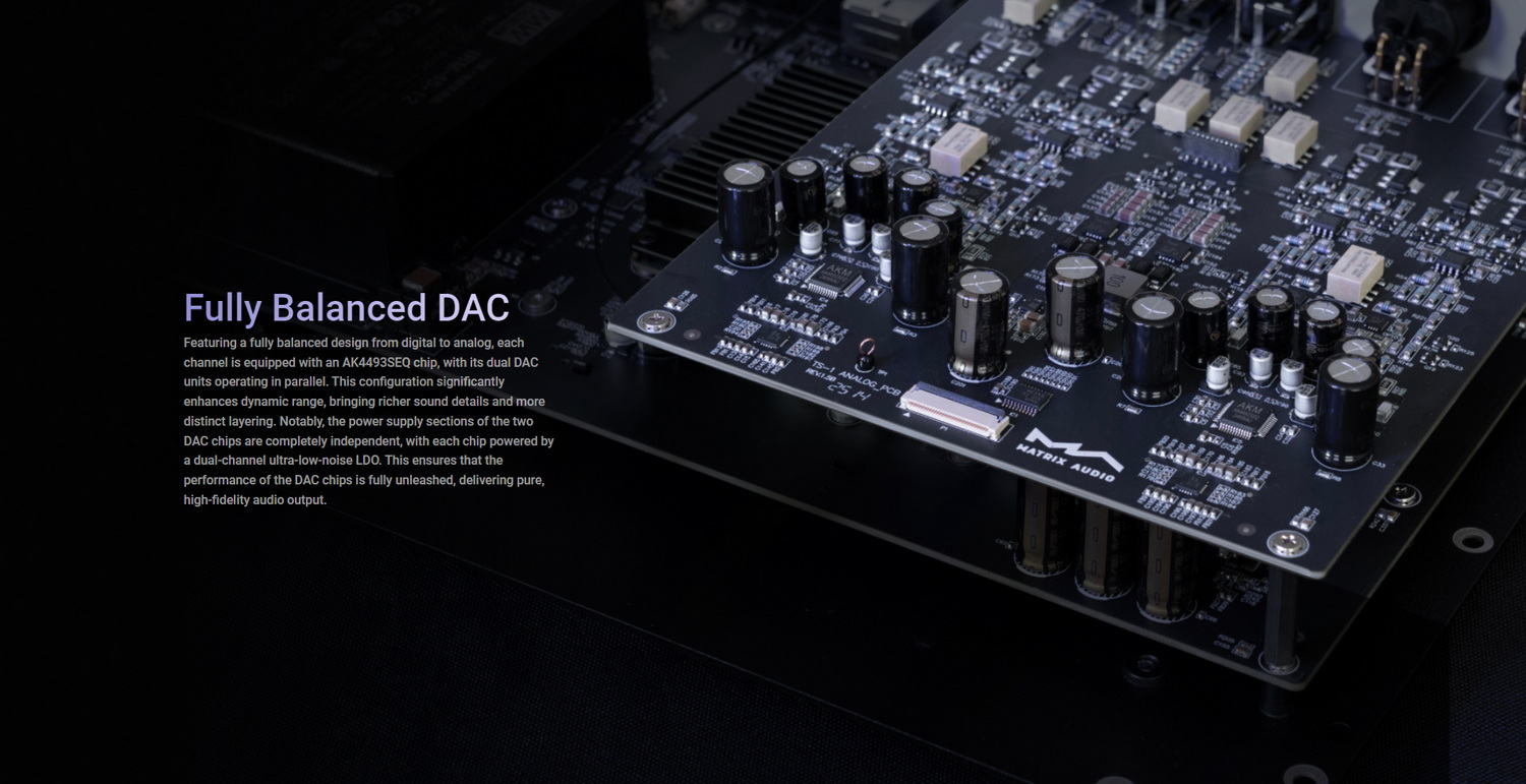 MATRIX Audio TS-1 สตรีมเมอร์ แบบ all-in-one สำหรับผู้ที่รักเสียงเพลง ประกันศูนย์ไทย