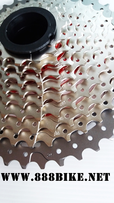 สเตอร์หลัง SUNRACE CSMX3, 11-40 ,11-42T CASSETTE MTB 10 SPEED CHAMPAGNE