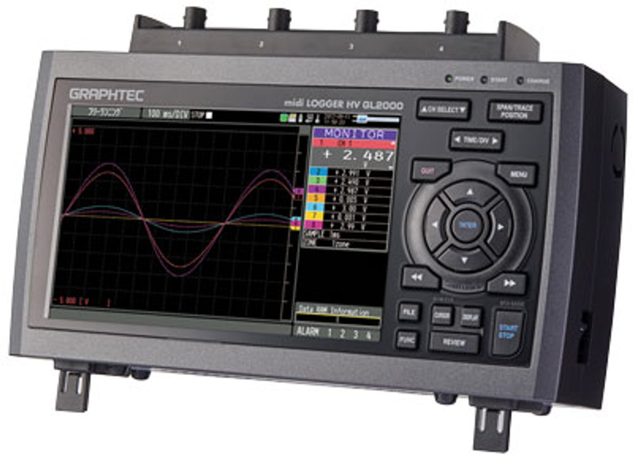 Graphtec High-speed High-Voltage Isolated 4 channel Data Logger midi LOGGER HV GL2000