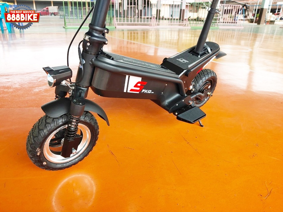 สกู๊ตเตอร์ไฟฟ้า PXID F1 ELECTRIC SCOOTER โช๊คหน้า+หลัง มอเตอร์ 500 วัตต์ ความเร็วสูงสุด 45กม./ชม, 10Ah 48V (30กม.) เดินทางได้ 30-40 กม.