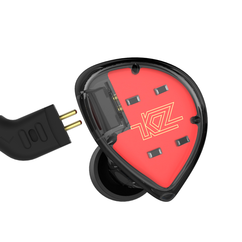 ขาย KZ ES4 หูฟัง Hybrid 2 ไดร์เวอร์ (1BA+1DD) ถอดสายได้