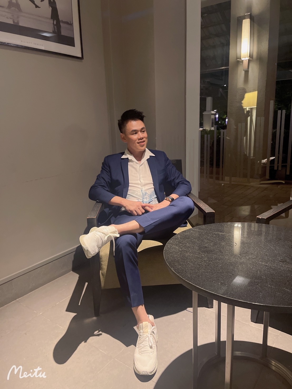 สูทตัดเช่า ชุดสูทชาย สีน้ำเงินเข้ม (ไม่ใช่สีกรมท่า) งานเนี๊ยบ ไม่มีเสื้อกั๊ก