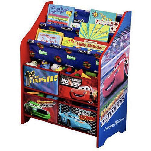 ชั้นเก็บของ ชั้นวางหนังสือ ลายแมคควีน คาร์ส Disney Cars Book and Toy Organizer