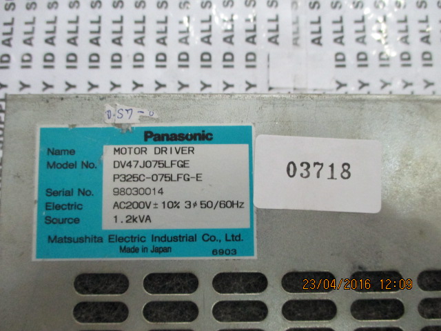 SERVO DRIVE “ PANASONIC ” รุ่น DV47J075LFGE