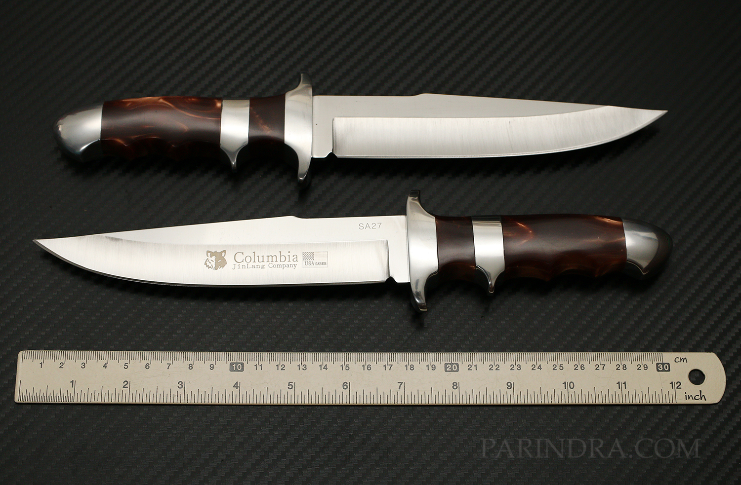 มีดเดินป่า โคลัมเบีย COLUMBIA รุ่น SA27 คมมาก ด้ามลวดลาย ACRYLIC