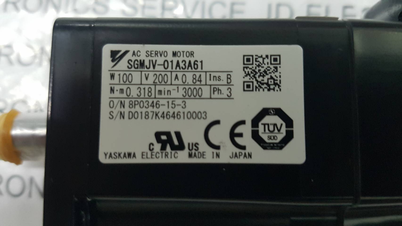 SGMJV-01A3A61 SERVO MOTOR " YASKAWA "