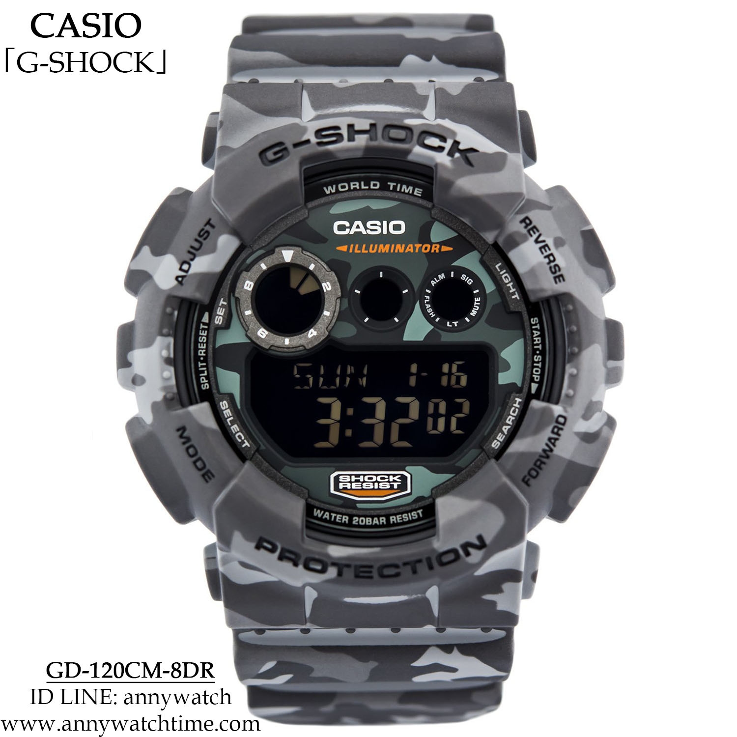 G-SHOCK GD-120CM-8DR