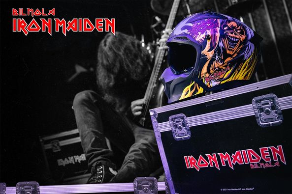 หมวกกันน๊อคเต็มใบ Bilmola รุ่น SPIKER Iron Maiden LIMITED EDITION The Number of The Beast Back