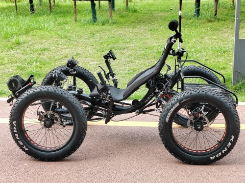 Electric Recumbent Quad Bike TrikExplor F420E – 4 Fat Tires, 500W, 48V 20Ah Battery