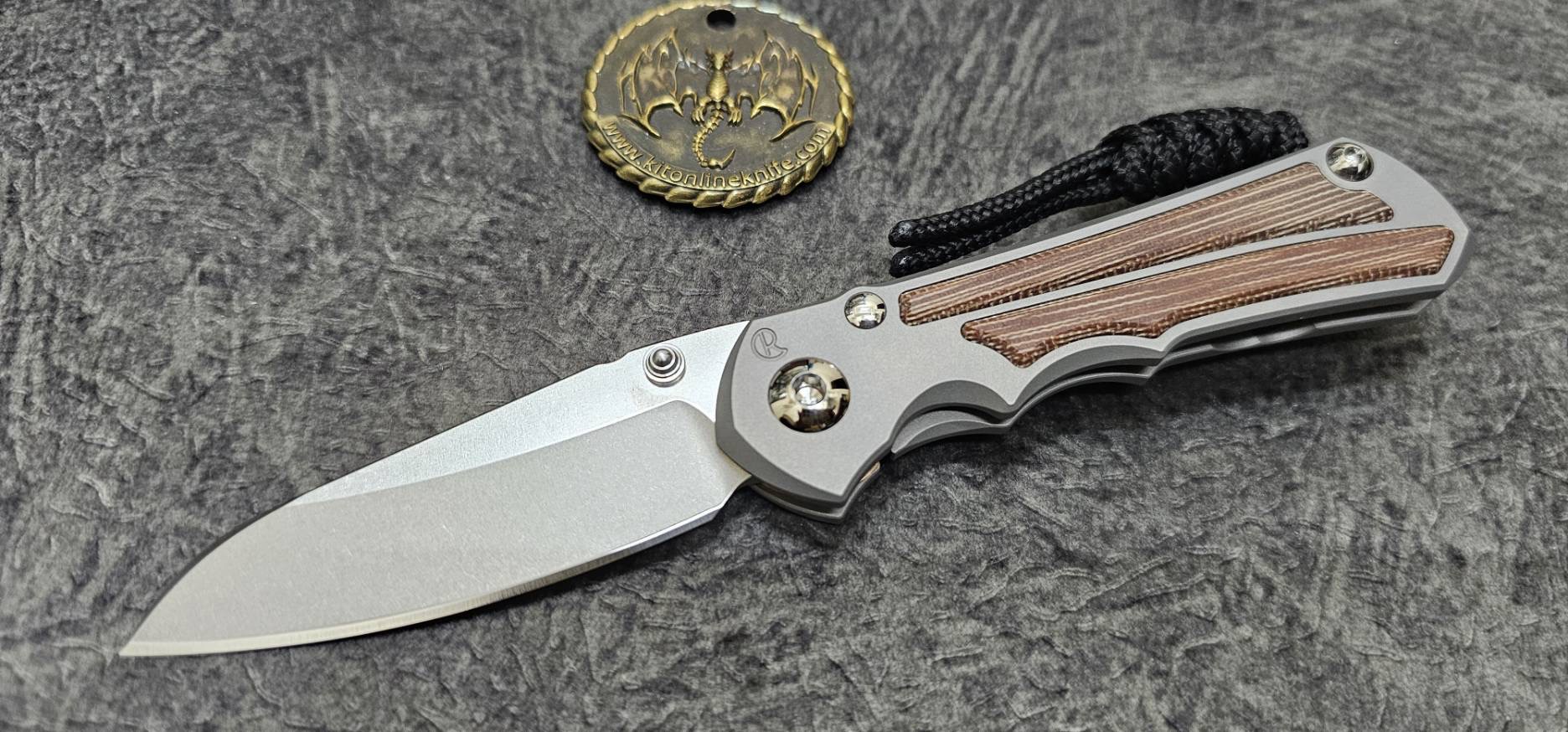 Chris Reeve Small Inkosi Insingo Glass Blast Natural Micarta CPM Magnacut