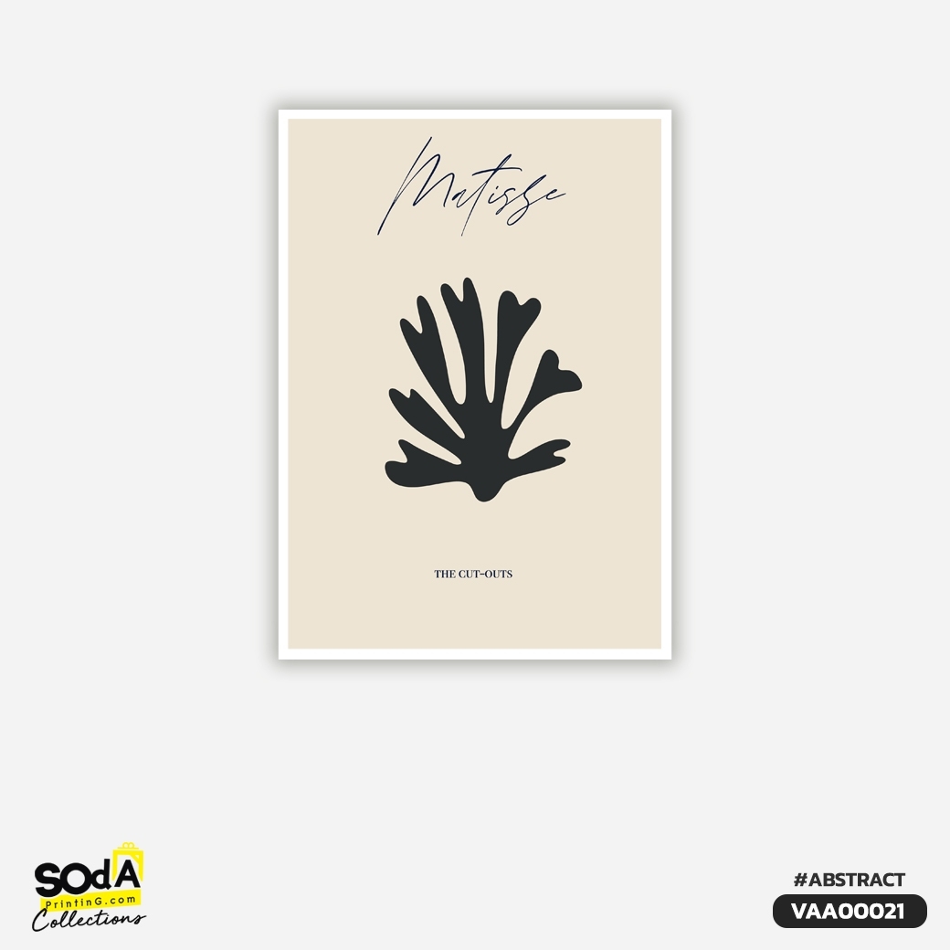 ภาพตกแต่งบ้านสำเร็จรูป Matisse Leaf VAA00021 #SOdAcollection #ภาพตกแต่งบ้านสไตล์แอ็บสแตรค #ABSTRACT