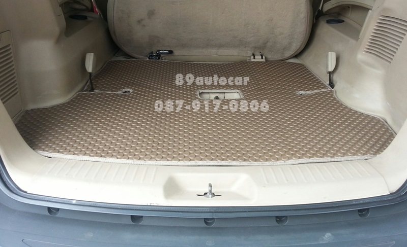 โรงงานพรมรถยนต์ Isuzu Mu-7 ลายกระดุมสีน้ำตาลขอบครีม