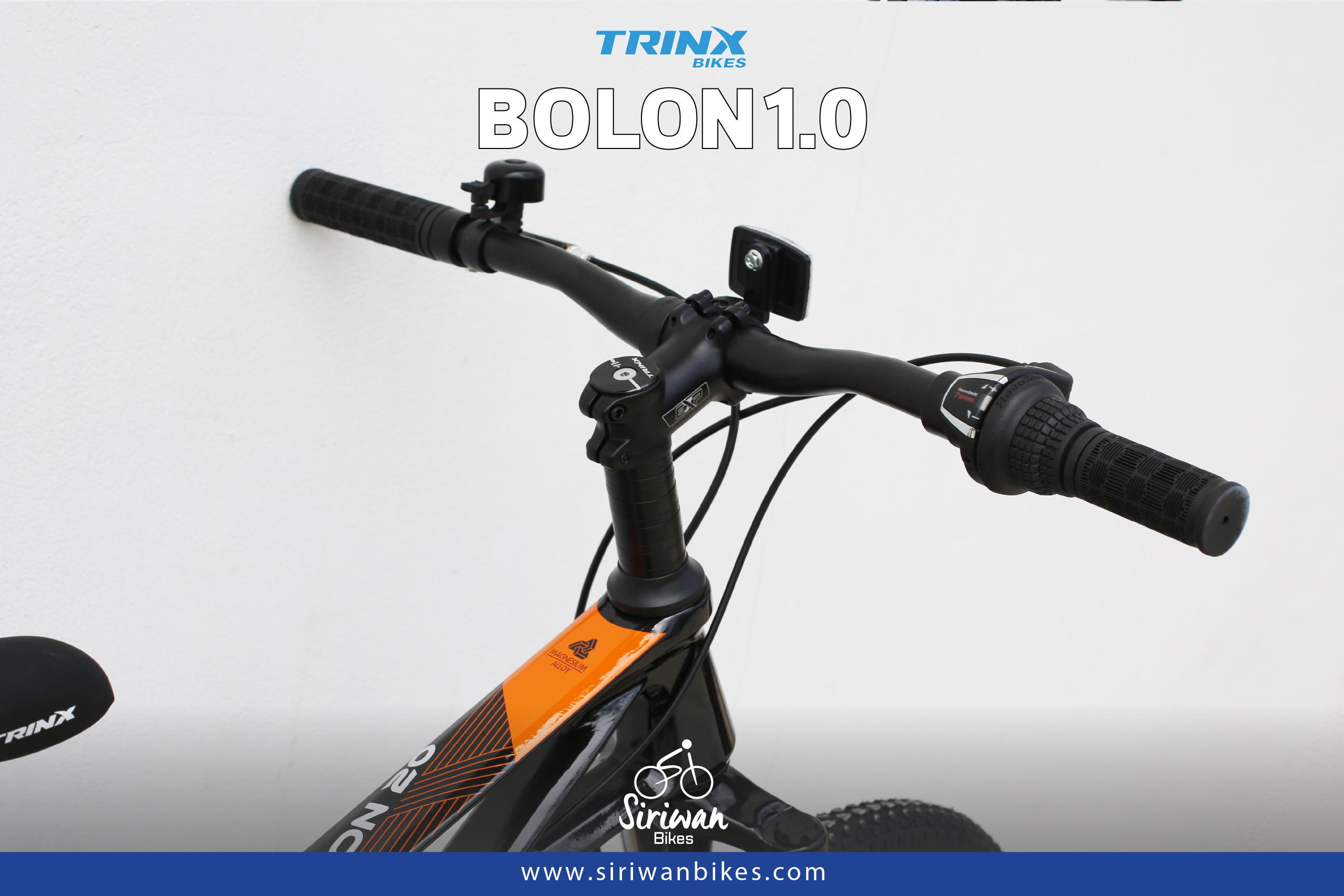 จักรยานเสือภูเขาเด็ก TRINX BOLON20-1.0 20นิ้ว เกียร์ SHIMANO 7สปีด เฟรมแม็กนีเซียม อัลลอย Alloy Mechanical Disc NEW 2023