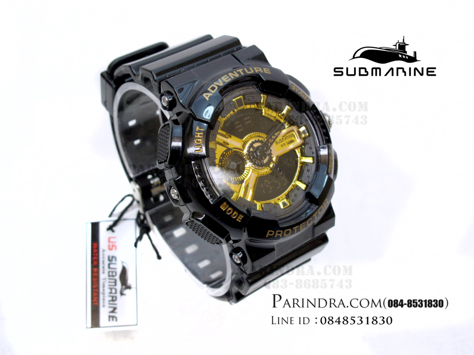 นาฬิกา US submarine Adventure Protector รุ่น TP3163M สีดำ-ทอง หายาก