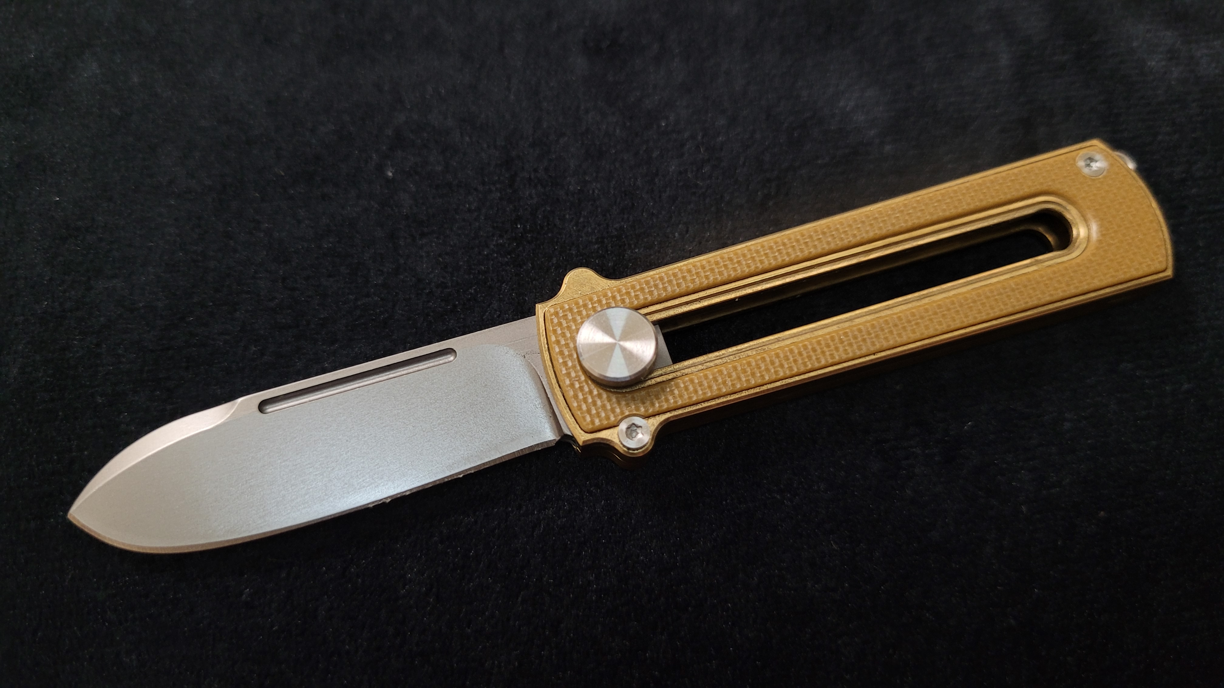 Al Br BarloX with M390 Blade-for a short time Dealer's Cost Yellow DLC Black Blade