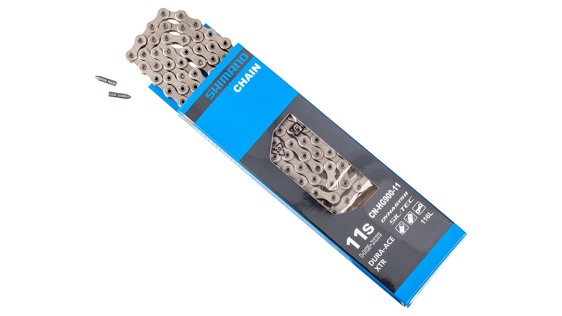 โซ่ XTR/DURA-ACE, CN-HG900-11, โซ่ 11-SPD, 116L, ถนน/MTB, มีกล่อง