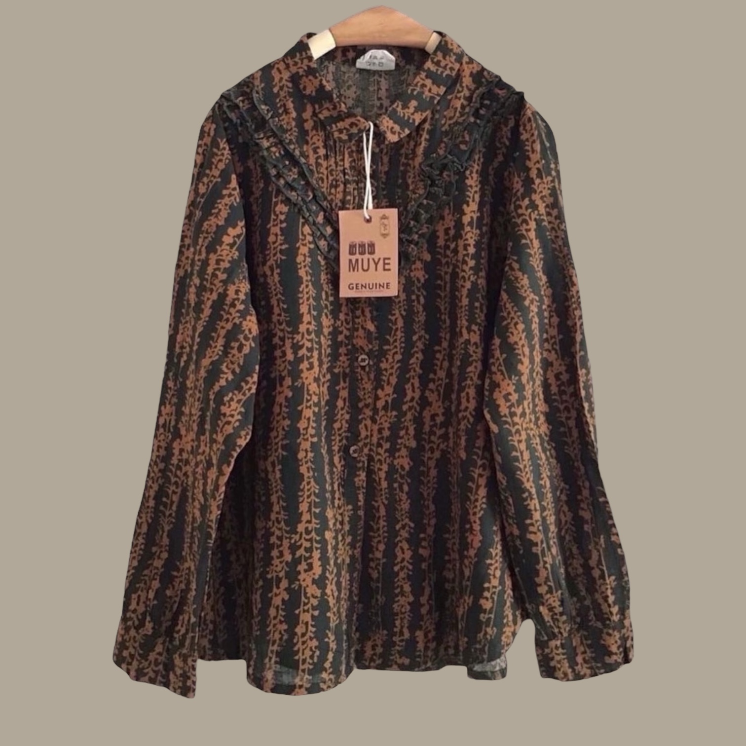 เสื้อผ้าฝ้ายแต่งระบาย muye