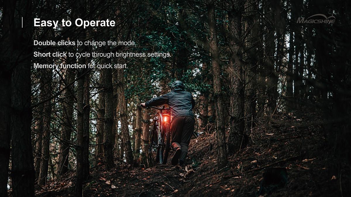 Magicshine SEEMEE 180 ไฟท้ายจักรยาน 180 LUMENS Smart Tail Light ให้ความสว่าง ปลอดภัย และความสวยงานในตัวเดียวกัน