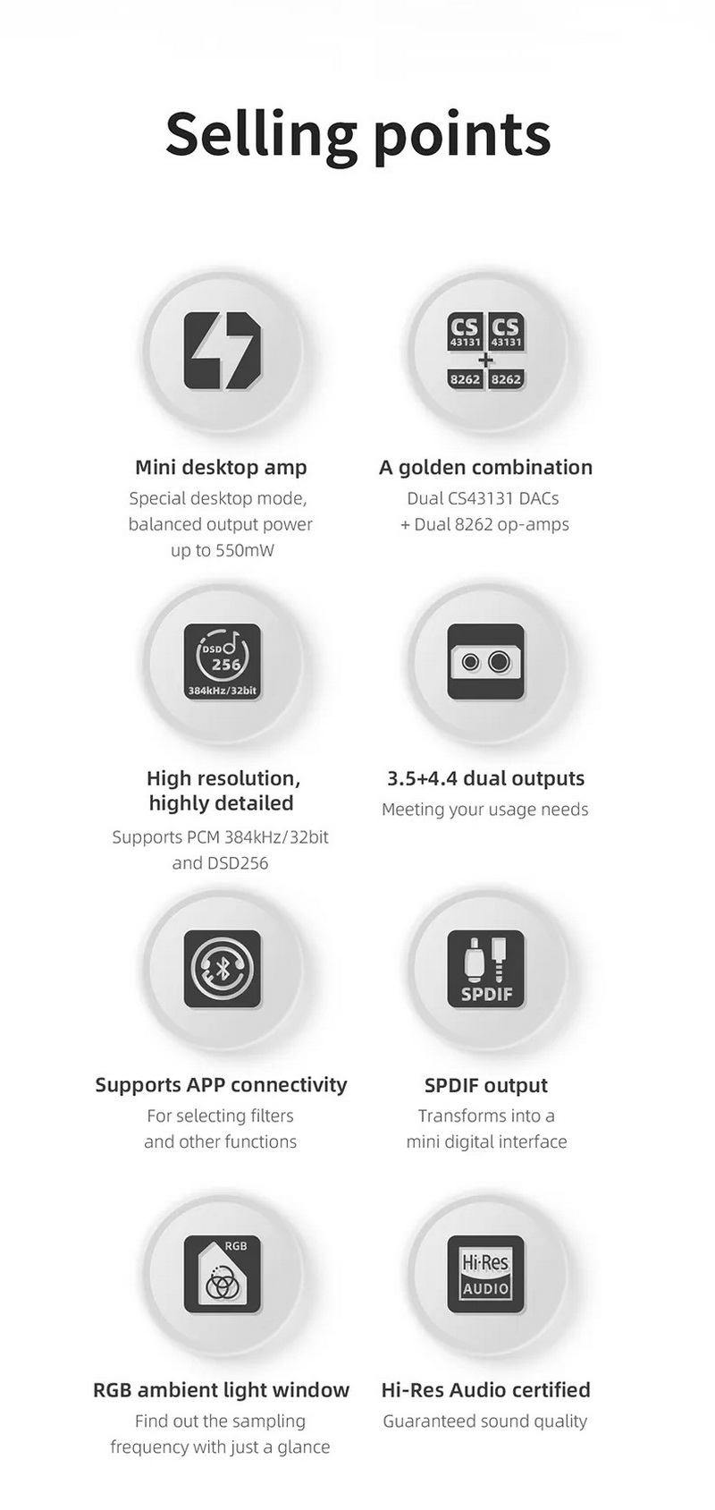 FiiO KA13 DAC/AMP พกพา ชิป Dual DACs + Dual Op-Amps รองรับ Hi-Res ประกันศูนย์ไทย
