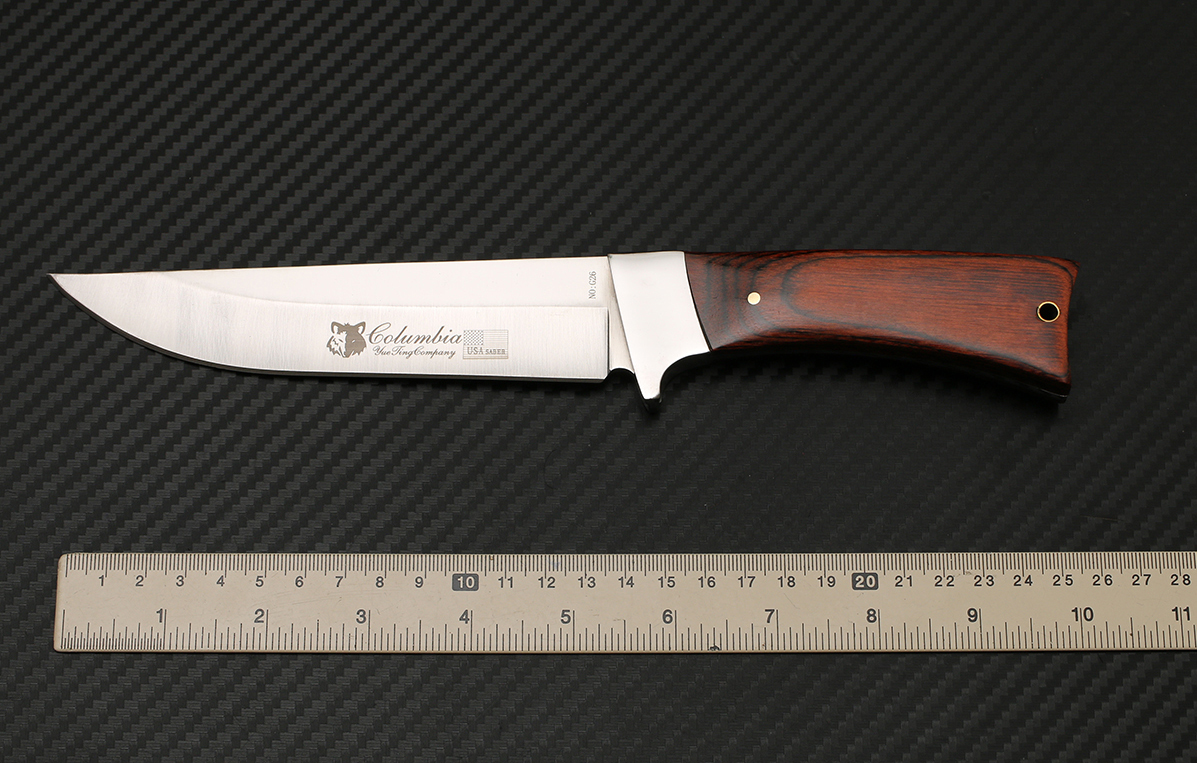 มีดเดินป่า COLUMBIA รุ่น G26 ใบมีดสวย ด้ามจับไม้ ใบมีดสแตนเลส