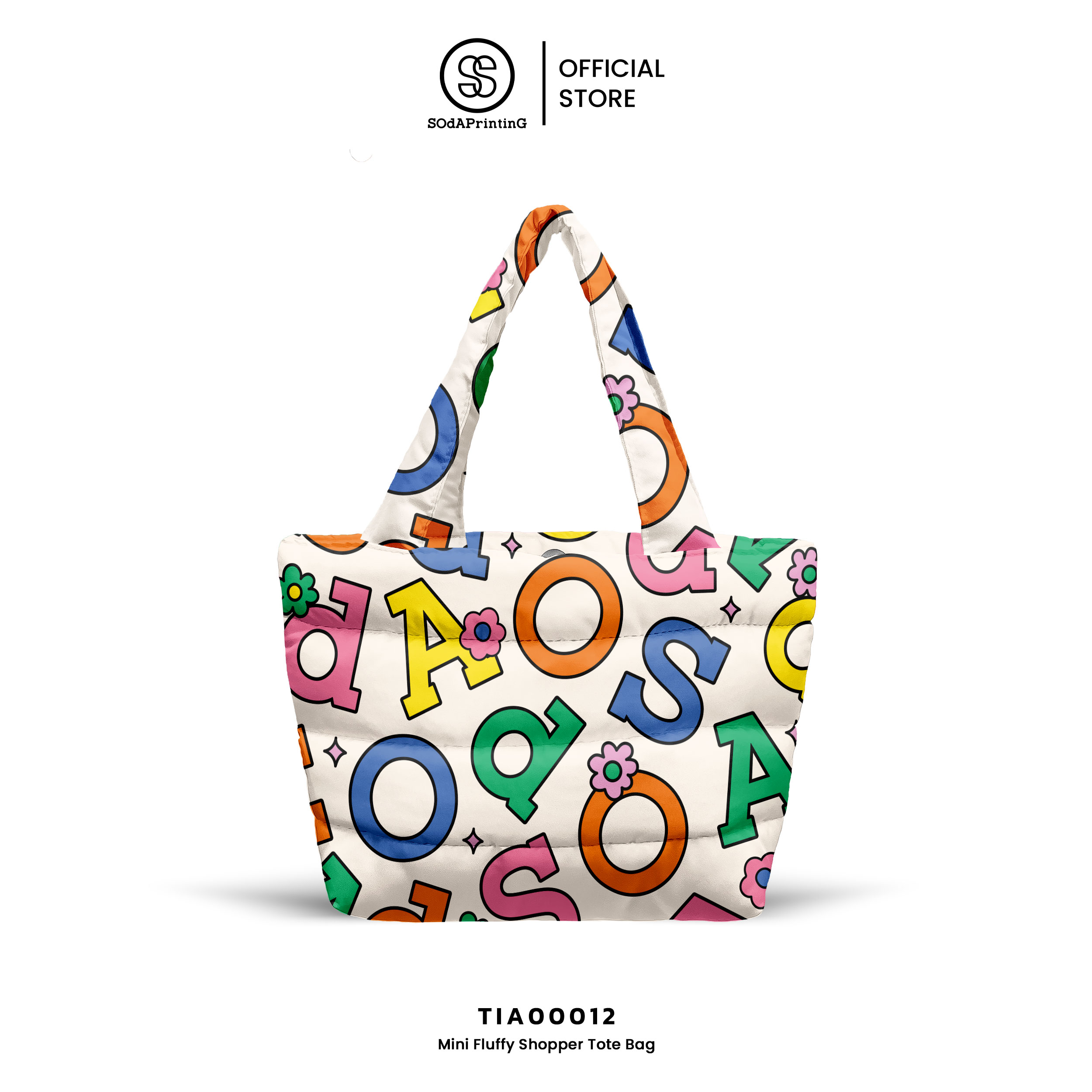 กระเป๋า Mini Fluffy Shopper Tote Bag SOdA Collection รหัส TIA00009-TIA00021 #SOdAPrintinG