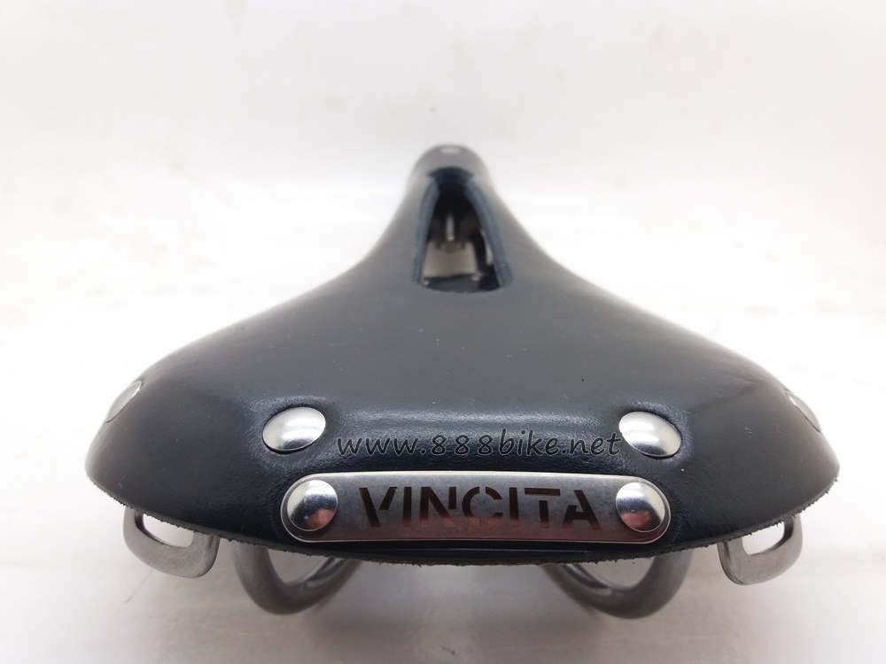 เบาะจักรยาน VINCITA SADDLE หนังแท้ ร่องกลาง, SL05-02
