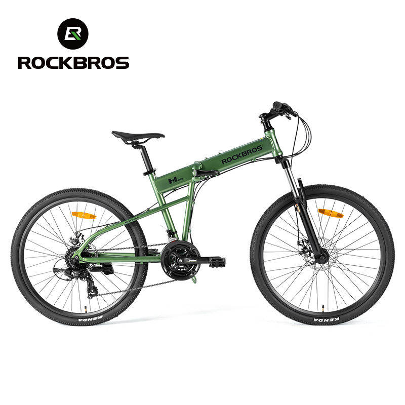 ROCKBROS SGD Folding Mountain Bike, Aluminum Alloy Frame, 26" Wheelset, 24 Speed