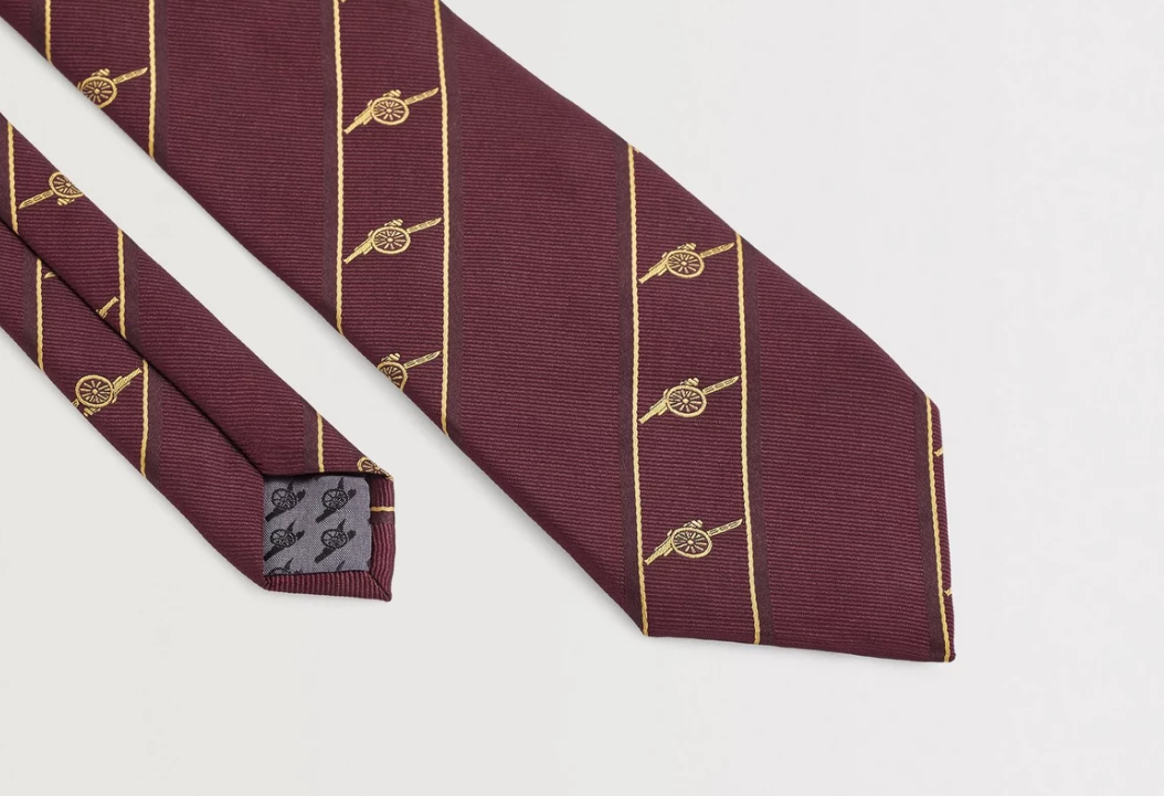 เนคไทอาร์เซนอล Arsenal Striped Cannon Tie ของแท้